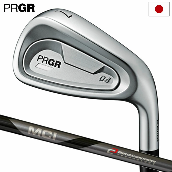 プロギア PRGR 04 アイアン 5本組(7I-A) メンズ 右用 MCI FOR PRGR カーボンシャフト 2024年モデル 日本正規品 ゴルフ ゴルフクラブ