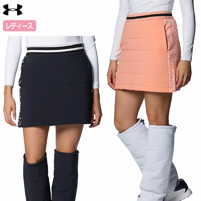 アンダーアーマー UAドライブ プロ フリース ハイブリッド スカート 1388335 レディース UNDER ARMOUR 2024秋冬モデル 日本正規品 ゴルフウェア