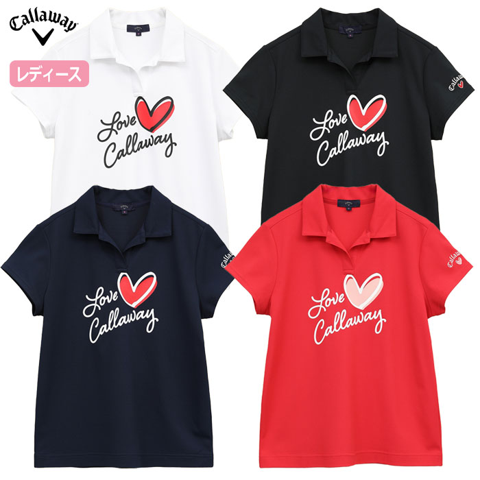 キャロウェイ ラブキャロウェイ半袖シャツ WOMENS C25134220 レディース ゴルフウェア ゴルフ 2025春夏モデル Callaway 日本正規品