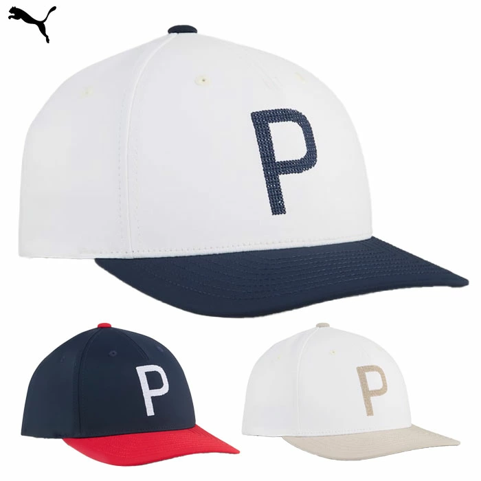 PUMA プーマ メンズ ゴルフ クラフテッド P キャップ 026134 ゴルフキャップ 帽子 2025春夏モデル 日本正規品