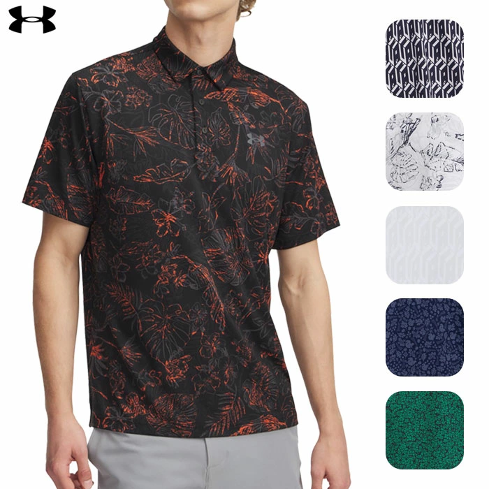 アンダーアーマー UAプレーオフ3.0 プリント ポロ 1378677 メンズ ゴルフウェア ゴルフ UNDER ARMOUR 2025春夏モデル 日本正規品