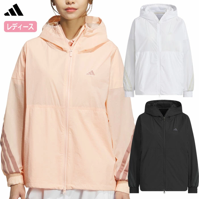 アディダス 軽量 撥水 フルジップフーディー KTI87 レディース ゴルフウェア ゴルフ 2025春夏モデル adidas 日本正規品