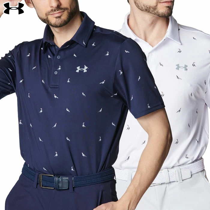 アンダーアーマー UAプレーオフ3.0 プリント ポロ 1378677 メンズ ゴルフウェア ゴルフ UNDER ARMOUR 2025春夏モデル 日本正規品