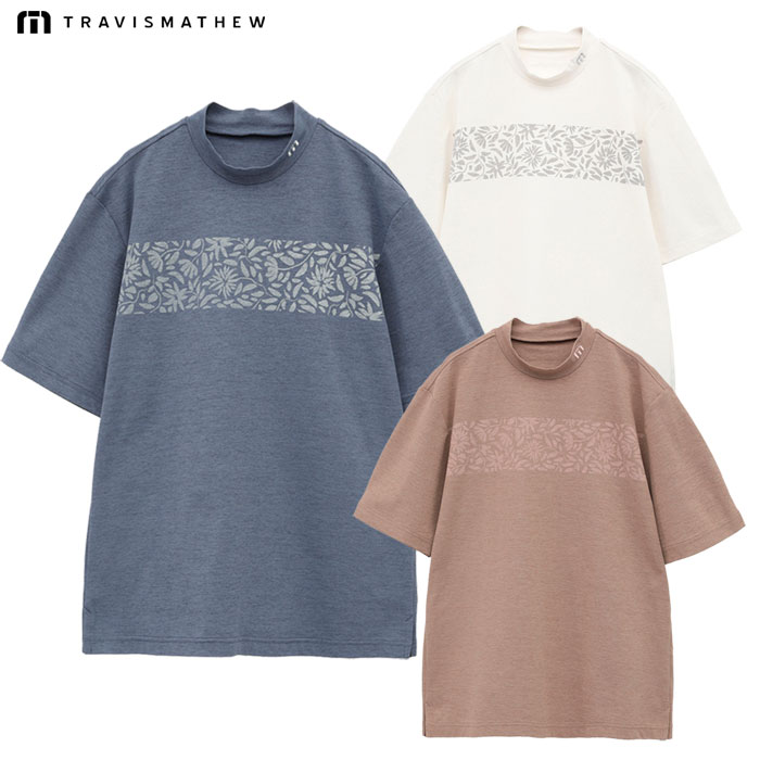 トラヴィスマシュー ラバープリント 鹿の子 半袖モック 7AL026 メンズ ゴルフウェア トップス TravisMathew 2025春夏モデル 日本正規品