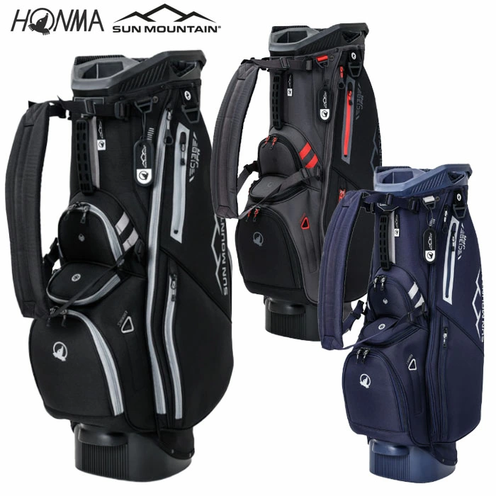 本間ゴルフ キャディバッグ 11.5型 HONMA x SUN MOUNTAIN 14WAYカートバッグ CB72502 HONMA GOLF 2025年モデル 日本正規品