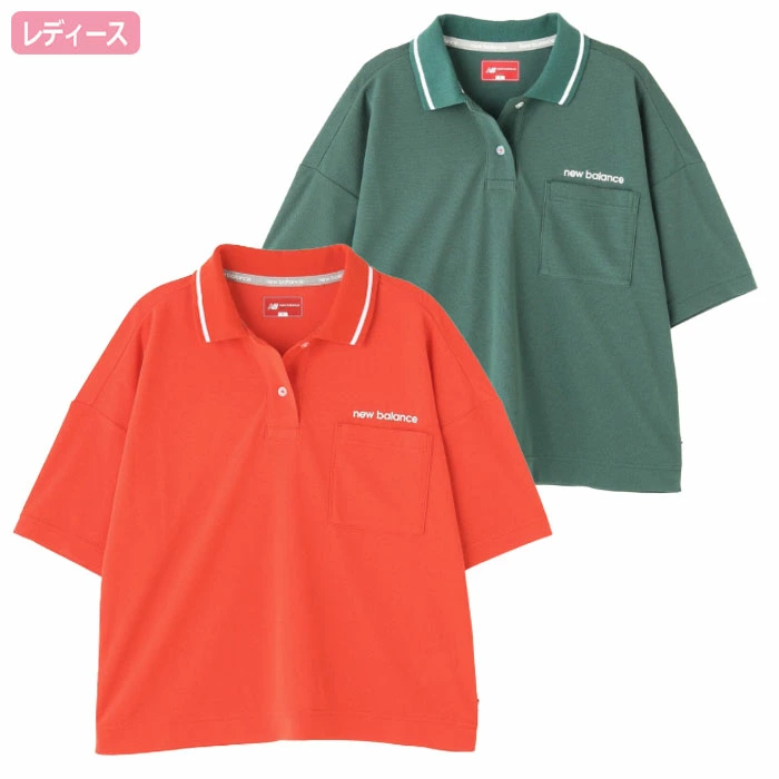 ニューバランス ハーフスリーブ ビッグポロシャツ 012-5160501 レディース ゴルフウェア newbalance 2025春夏モデル 日本正規品