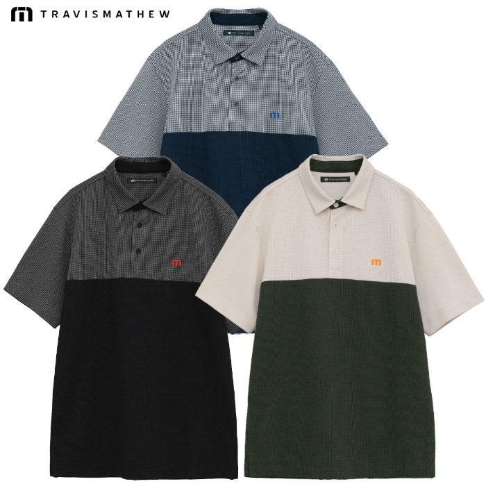 トラヴィスマシュー ハウンドツゥース バイカラー 涼感ポロ 7AM054 メンズ ゴルフウェア トップス TravisMathew 2025秋冬モデル 日本正規品