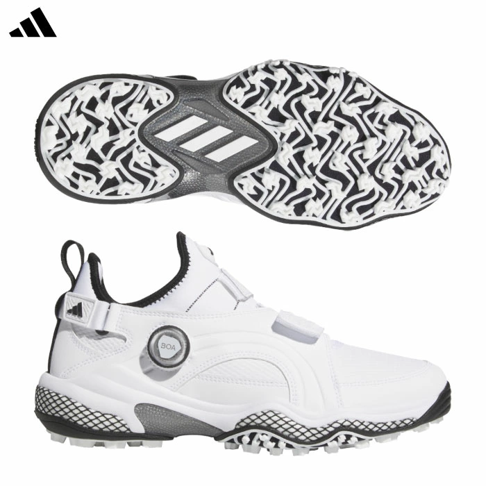 アディダス コードカオス 25 ミッド ボア NQX22 メンズ JP5185 スパイクレス ゴルフシューズ 2025年モデル adidas 日本正規品