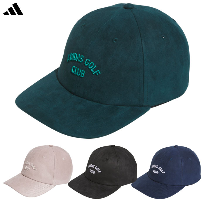 アディダス スエード調 ゴルフクラブ キャップ ゴルフ JVU35 メンズ 帽子 2025秋冬モデル adidas 日本正規品