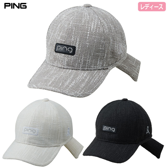 ピン HW-L2512 クールツイードキャップ レディース 帽子 ヘッドウェア PING 2025秋冬モデル 日本正規品