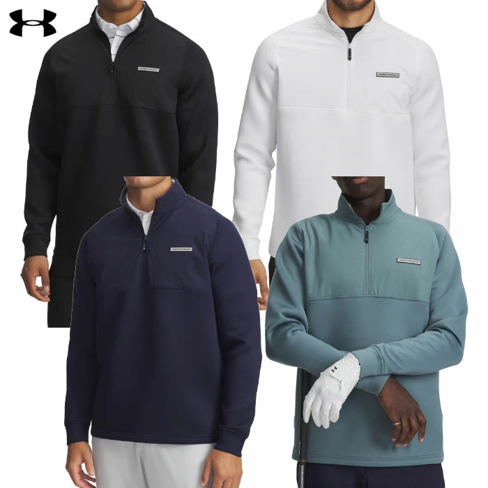 アンダーアーマー ドライブ プロ ハイブリッド 1/4 ジップ ミッドレイヤー 6005666 メンズ ゴルフウェア ゴルフ UNDER ARMOUR 2025秋冬モデル 日本正規品