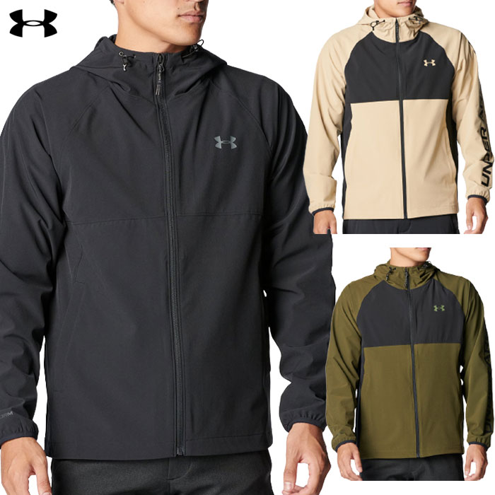 アンダーアーマー UAドライブ ウインド フルジップ ジャケット 6007926 メンズ UNDERARMOUR 2025秋冬モデル ゴルフウェア 日本正規品