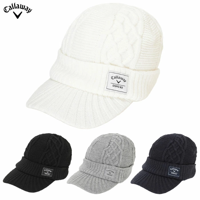 キャロウェイ ツバ付きニットキャップ C25291121 メンズ ニット帽 あったか 防寒 ゴルフ 帽子 Callaway 2025秋冬モデル 日本正規品