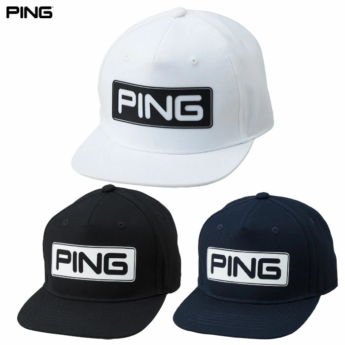 PING ピン HW-U2608 キャンディーバーフラットビルキャップ メンズ 帽子 ゴルフキャップ 2026春夏モデル 追加カラーモデル 日本正規品
