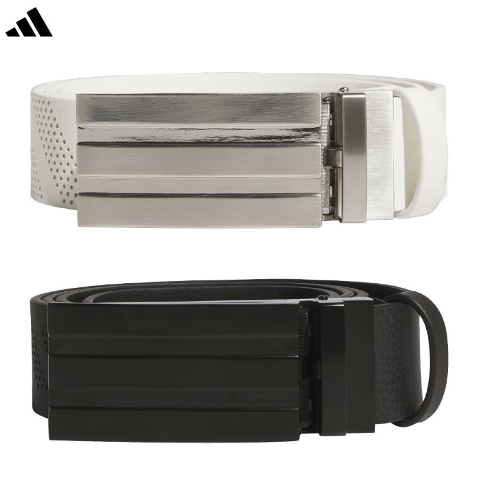 アディダス スリーストライプスバックル パンチングベルト C1174 メンズ ゴルフウェア 2026春夏モデル adidas 日本正規品