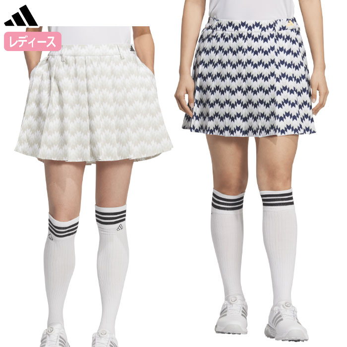 アディダス EX-STRETCH 撥水 シーズナルプリント プリーツスカート SE363 レディース ゴルフウェア ゴルフ 2026春夏モデル adidas 日本正規品