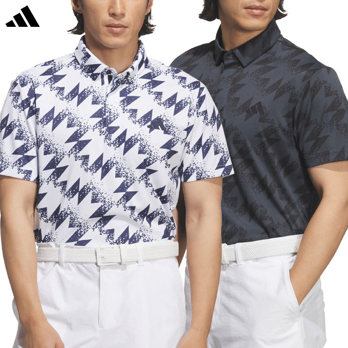 アディダス CLIMACOOL クライマクール シーズナルグラフィック ボタンダウン 半袖シャツ VZ093 メンズ ゴルフウェア ゴルフ 2026春夏モデル adidas 日本正規品