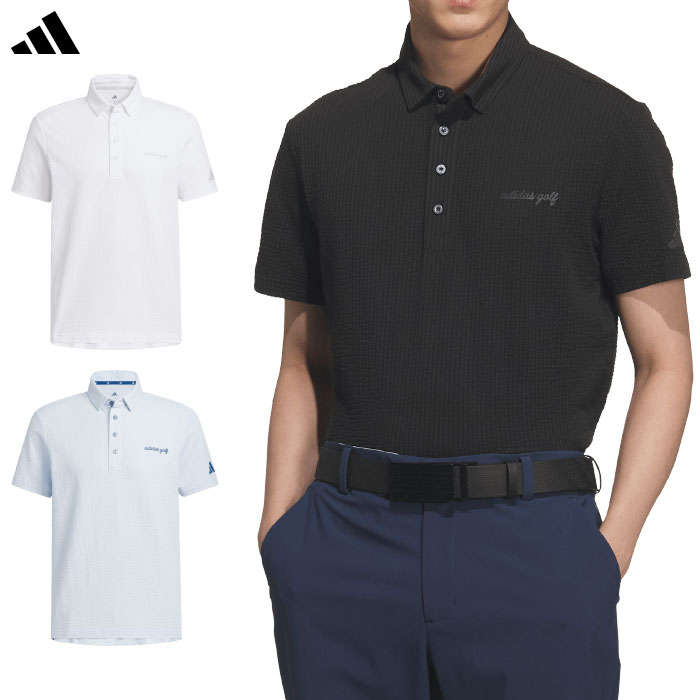 アディダス CLIMACOOL クライマクール シアサッカー 半袖シャツ ZG328 メンズ ゴルフウェア ゴルフ 2026春夏モデル adidas 日本正規品