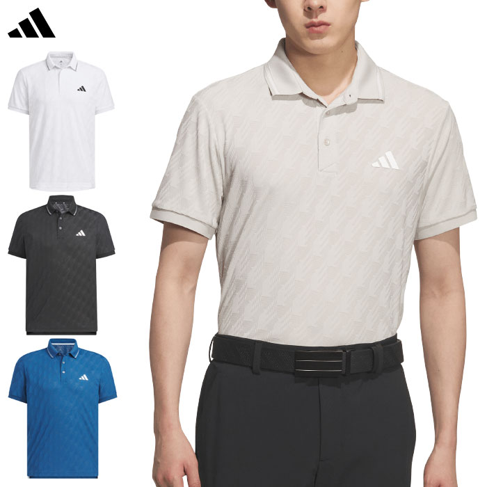 アディダス CLIMACOOL クライマクール シーズナルジャガード 半袖シャツ QB643 メンズ ゴルフウェア ゴルフ 2026春夏モデル adidas 日本正規品