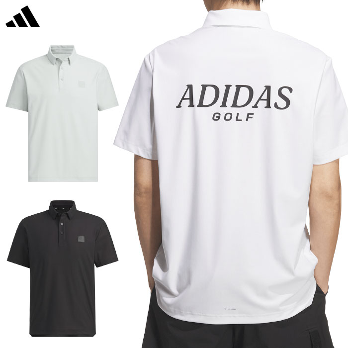 アディダス CLIMACOOL クライマクール バックグラフィック ボタンダウン 半袖シャツ  IE649 メンズ ゴルフウェア ゴルフ 2026春夏モデル adidas 日本正規品