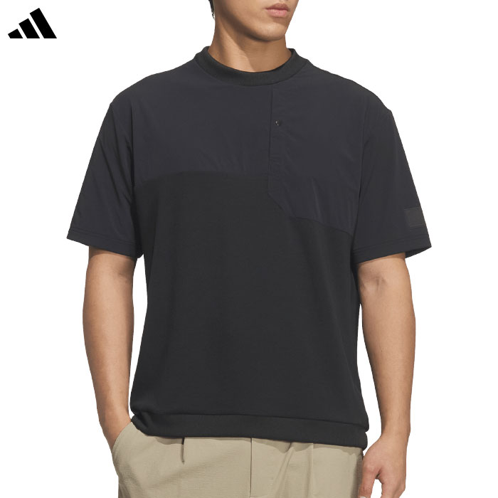 アディダス クルーネック ハイブリッド 半袖シャツ L2081 メンズ ゴルフウェア ゴルフ 2026春夏モデル adidas 日本正規品