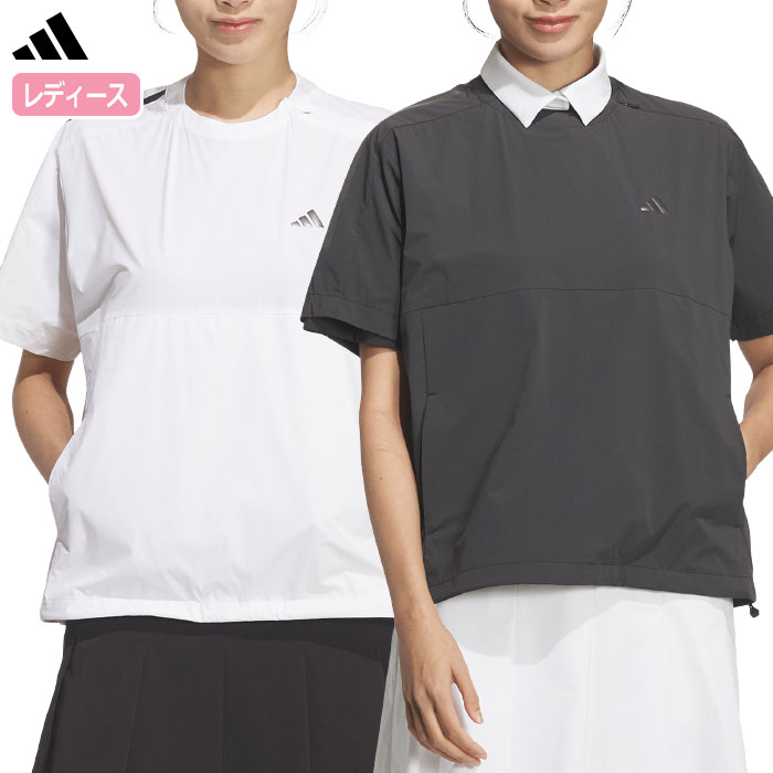 アディダス 撥水 プルオーバー 半袖ジャケット UU012 レディース ゴルフウェア ゴルフ 2026春夏モデル adidas 日本正規品