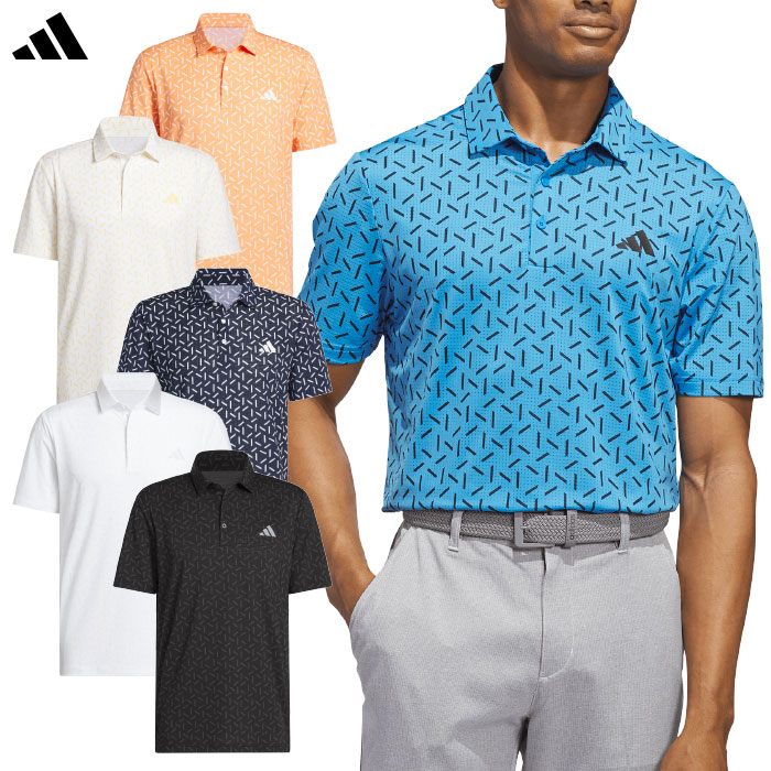 アディダス CLIMACOOL クライマクール レクタングル プリント メッシュ 半袖シャツ CN914 メンズ ゴルフウェア ゴルフ 2026春夏モデル adidas 日本正規品