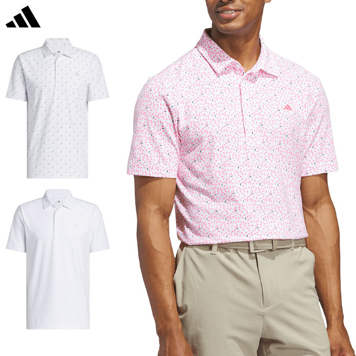アディダス リーフモチーフ 半袖シャツ RG557 メンズ ゴルフウェア ゴルフ 2026春夏モデル adidas 日本正規品
