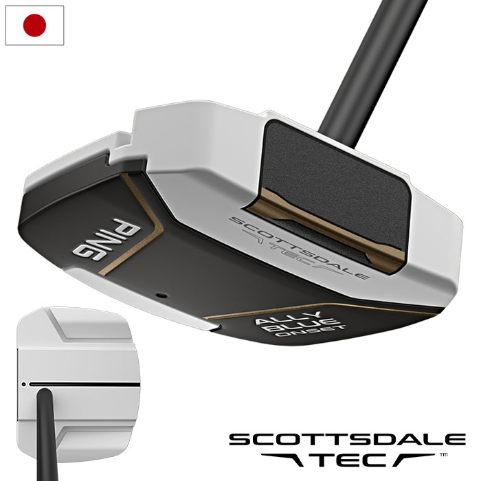 PING ピン SCOTTSDALE TEC スコッツデール テック ALLY BLUE ONSET CB カウンターバランス 中尺 パター メンズ 右用 36,37インチ 2026年モデル 日本正規品
