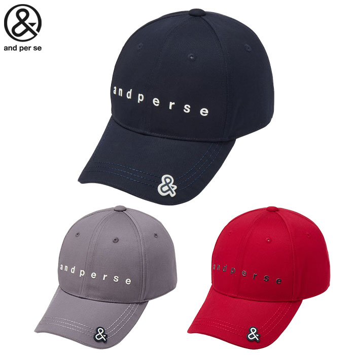 アンパスィ スタンダードキャップ AUA8406 メンズ 帽子 ゴルフ and per se 2026春夏モデル 日本正規品
