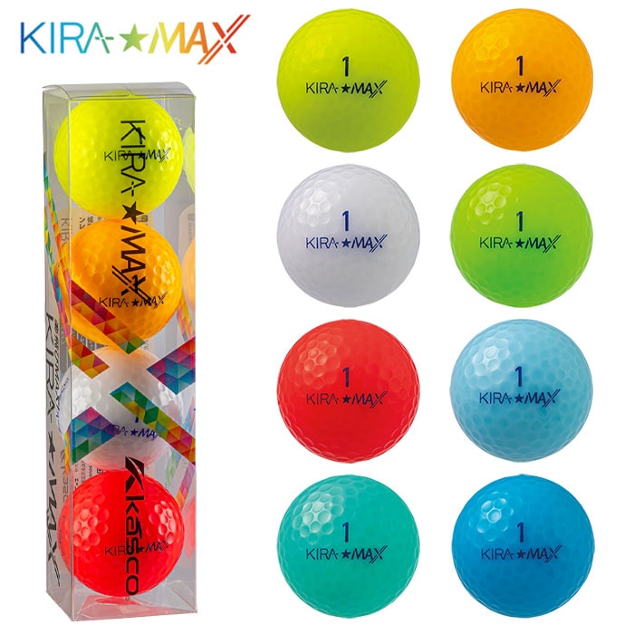 キャスコ KIRA★MAX ゴルフボール 4球入り ゴルフ KASCO 2026年モデル 日本正規品