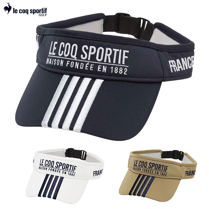 ルコックスポルティフ FAN AIR サンバイザー LG6SCP50M メンズ 帽子 ゴルフ le coq sportif golf 2026春夏モデル 日本正規品