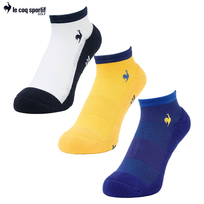 ルコックスポルティフ 涼感アンクル丈ソックス LG6SSO05M メンズ 靴下 le coq sportif golf 2026春夏モデル 日本正規品
