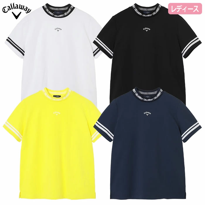 キャロウェイ UVカット裏クール半袖モックネックシャツ C26134206 レディース Callaway ゴルフウェア 2026春夏モデル 日本正規品