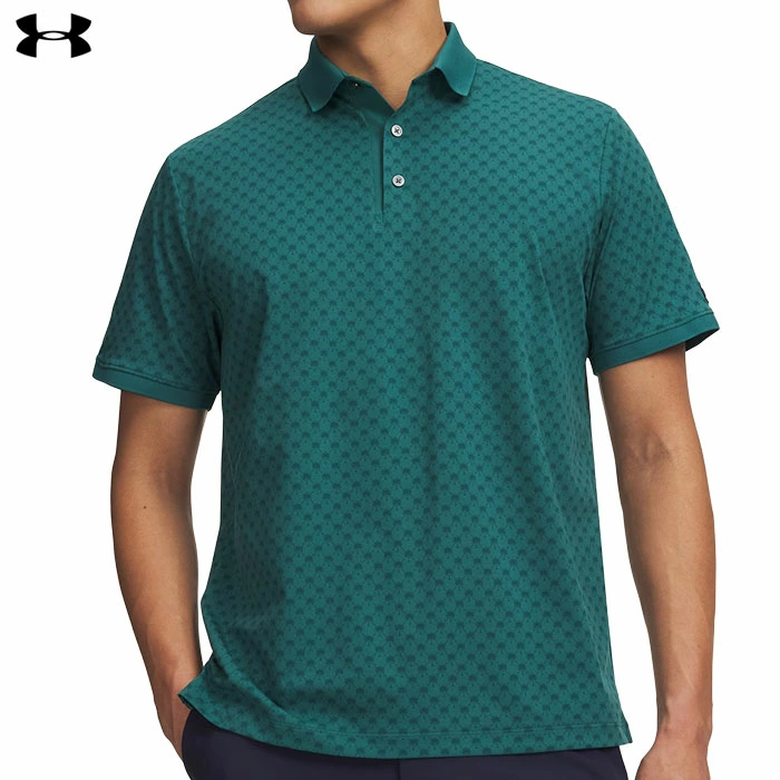 アンダーアーマー UAアーマードライ プリント リブ ポロ 6009655 メンズ ゴルフウェア ゴルフ UNDER ARMOUR 2026春夏モデル 日本正規品