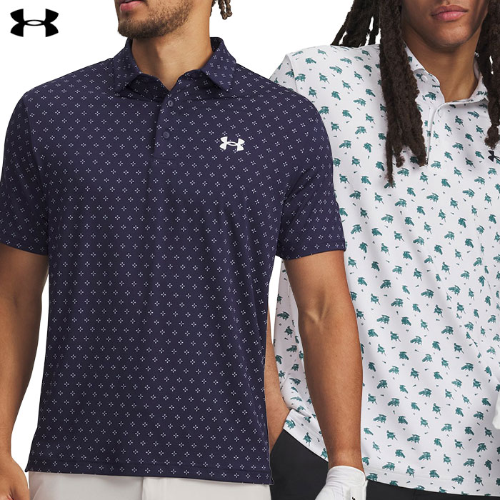 アンダーアーマー UAプレーオフ3.0 プリント ポロ 1378677 メンズ ゴルフウェア ゴルフ UNDER ARMOUR 2026春夏モデル 日本正規品