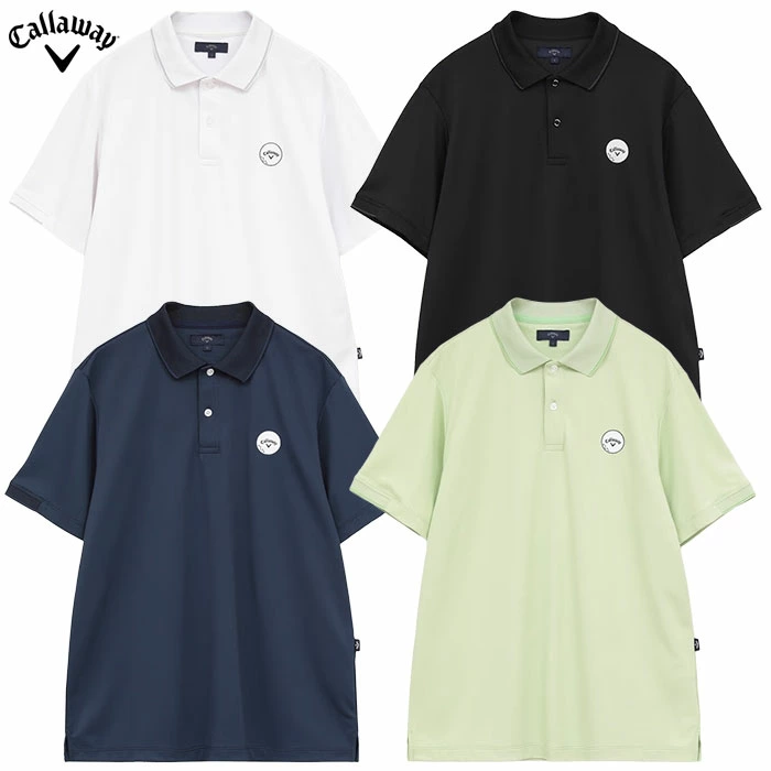 キャロウェイ -3℃裏クールボール刺繍半袖ポロシャツ C26134116 メンズ Callaway ゴルフウェア 2026春夏モデル 日本正規品