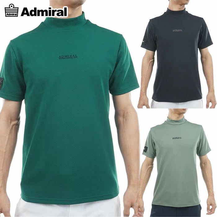 アドミラル Admiral Golf カラタッチ モックネックシャツ ADMA617 メンズ 半袖 ゴルフウェア 2026春夏モデル 日本正規品
