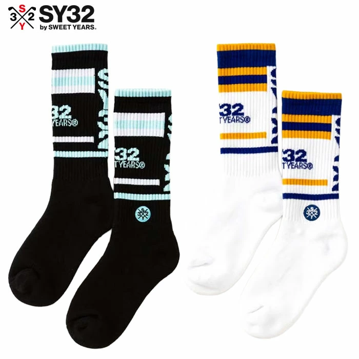 SY32 GOLF キャップ COLOR LINE SOCKS メンズ 32-26SN9-13 ソックス 靴下 メンズ 日本正規品 2026春夏モデル
