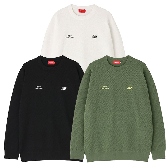 ニューバランス トーナルゼブラ柄 メッシュ ニット プルオーバー 012-6170002 メンズ new balance 2026春夏モデル 日本正規品