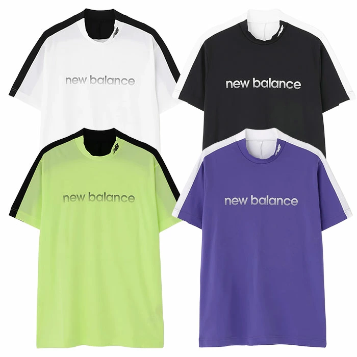 ニューバランス 半袖 モックネック プルオーバー 012-6166001 メンズ new balance 2026春夏モデル 日本正規品