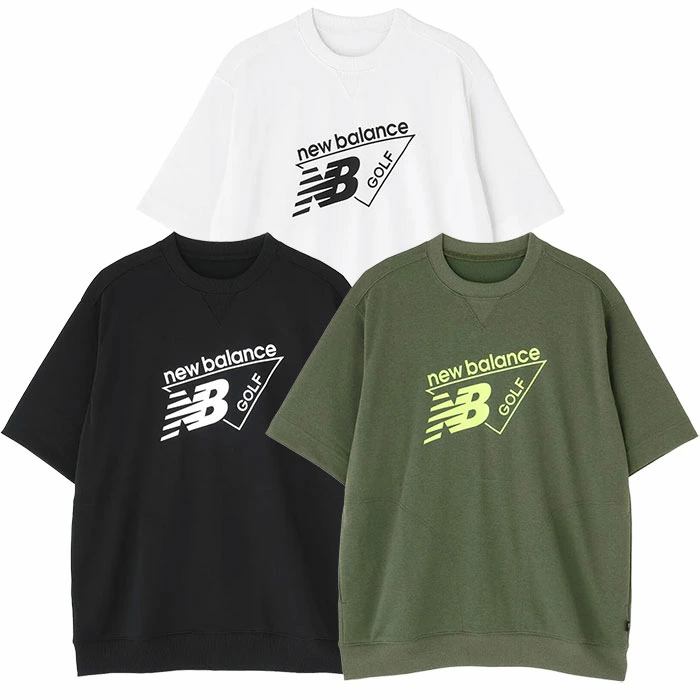 ニューバランス ハーフスリーブ スウェット クルーネック プルオーバー 012-6164002 メンズ new balance 2026春夏モデル 日本正規品
