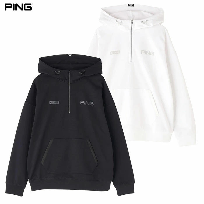 ピン PING 全方向ストレッチ接結裏メッシュハーフジップスウェットフーディ 621-6162203 長袖 メンズ ゴルフウェア 2026春夏モデル 日本正規品
