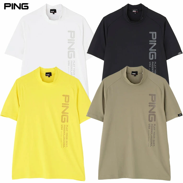 ピン PING テラカノコ半袖ハイネックシャツ 621-6167601 メンズ ゴルフウェア 2026春夏モデル 日本正規品