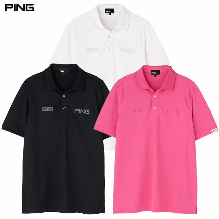 ピン PING サンベール×クールフロー カノコ半袖ポロシャツ 621-6160405 メンズ ゴルフウェア 2026春夏モデル 日本正規品