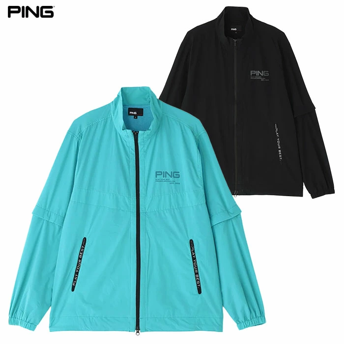 ピン PING テラエステルストレッチ2WAY撥水ブルゾン 621-6120101 長袖 メンズ ゴルフウェア 2026春夏モデル 日本正規品