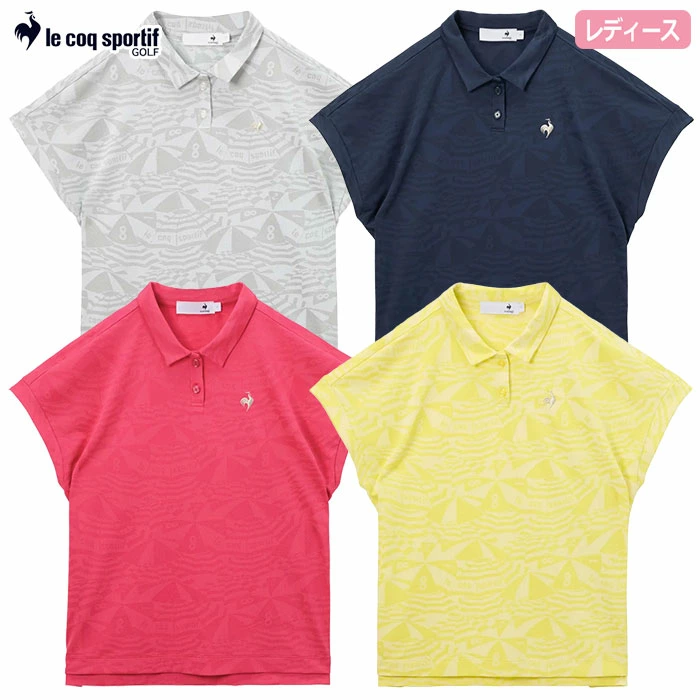 ルコックスポルティフ ワイドシルエット 総柄半袖シャツ LG6SHS04L レディース ゴルフウェア ゴルフ le coq sportif golf 2026春夏モデル 日本正規品