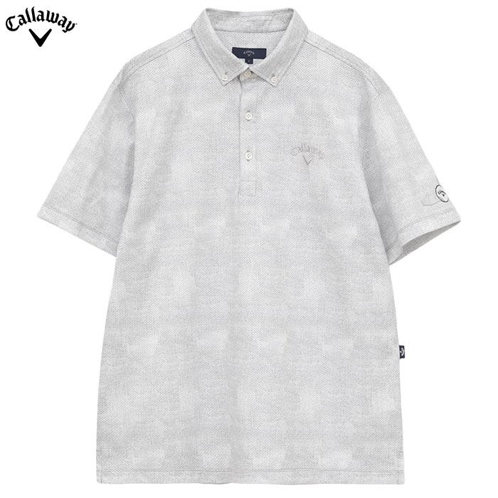 キャロウェイ かざあなメッシュシャンブレー柄半袖シャツ C26134127 メンズ Callaway ゴルフウェア 2026春夏モデル 日本正規品