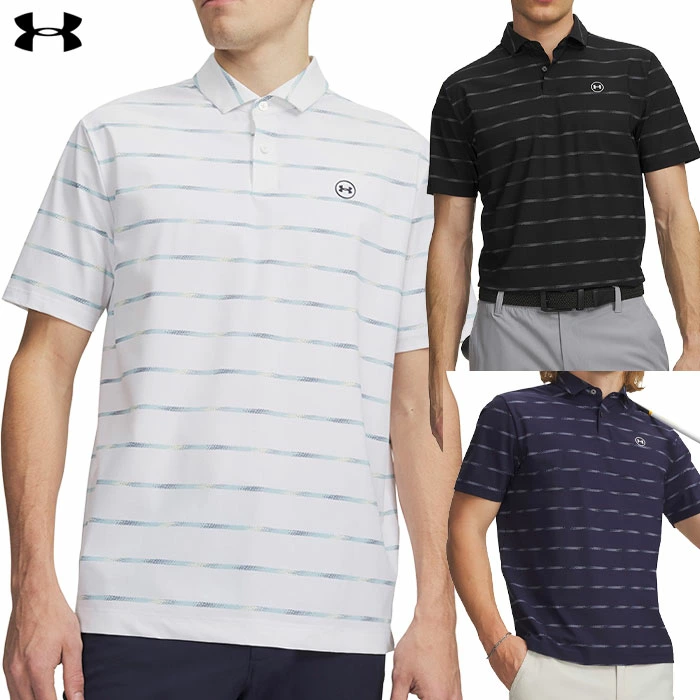 アンダーアーマー UAドライブチル プリント ポロ 6009724 メンズ ゴルフウェア ゴルフ UNDER ARMOUR 2026春夏モデル 日本正規品