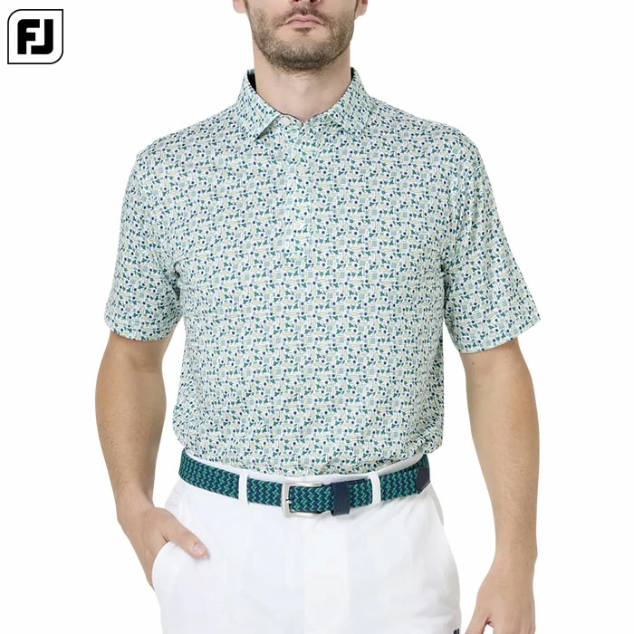 フットジョイ サーフズアップ ストレッチライル半袖シャツ FJ-S26-S04 メンズ ゴルフウェア FOOTJOY 2026春夏モデル 日本正規品
